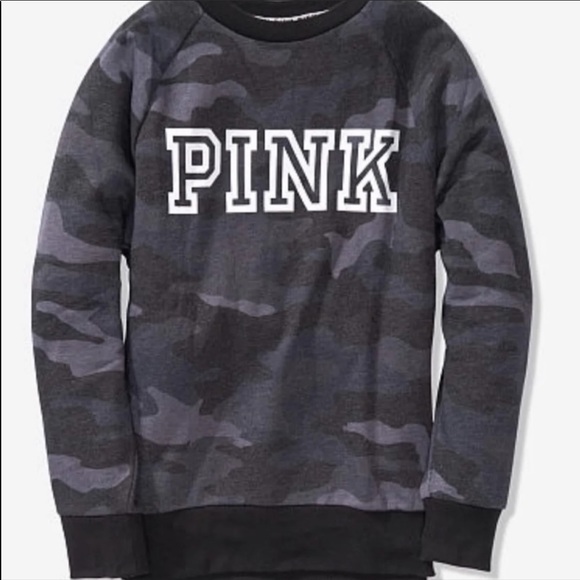 PINK Victoria's Secret Tops - PINK camo sweatshirt